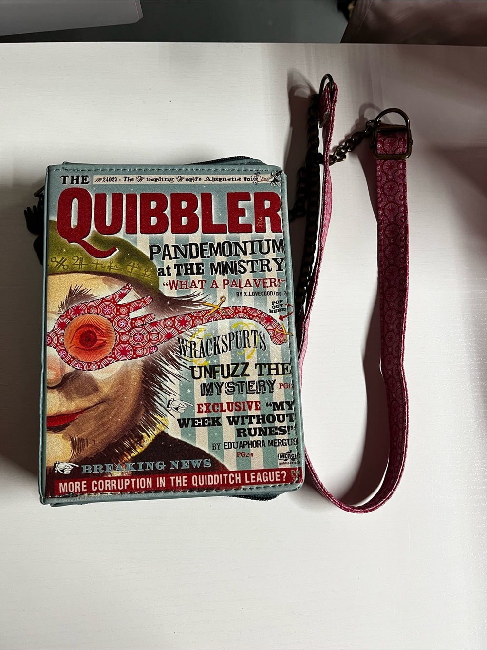 Harry Potter Quibbler Crossbody Purse